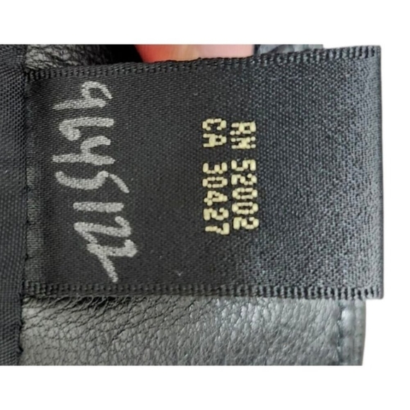 Dana Buchman Black Soft Leather Pants Size 16 - Picture 10 of 15